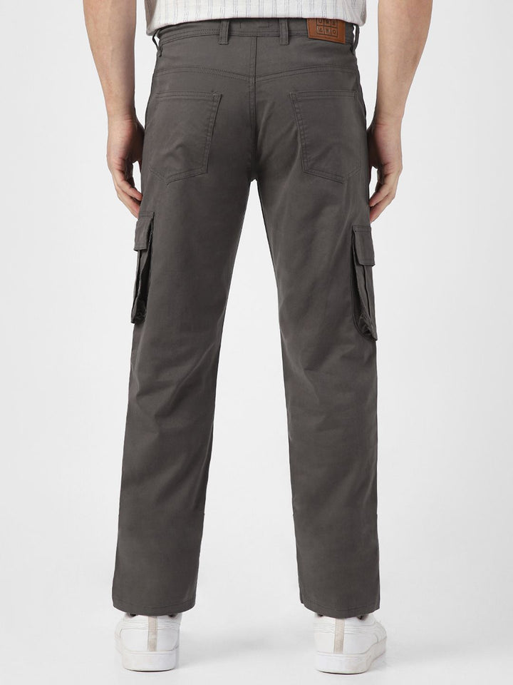 Urbano Fashion Men Mid-Rise Pure Cotton Cargo Trousers