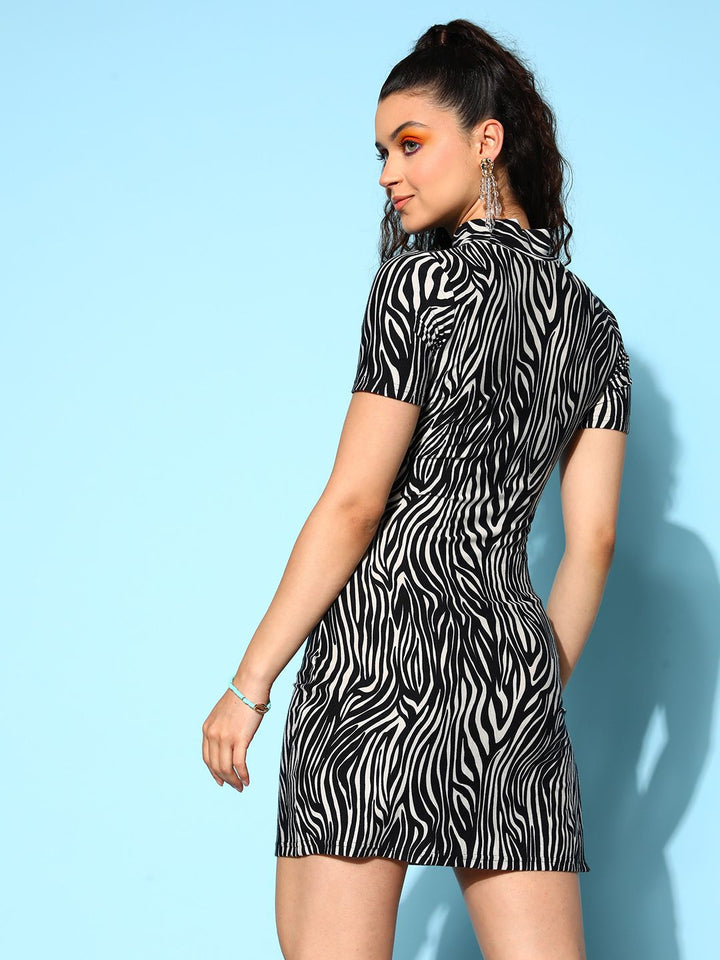 Berrylush Animal Bodycon Mini Dress