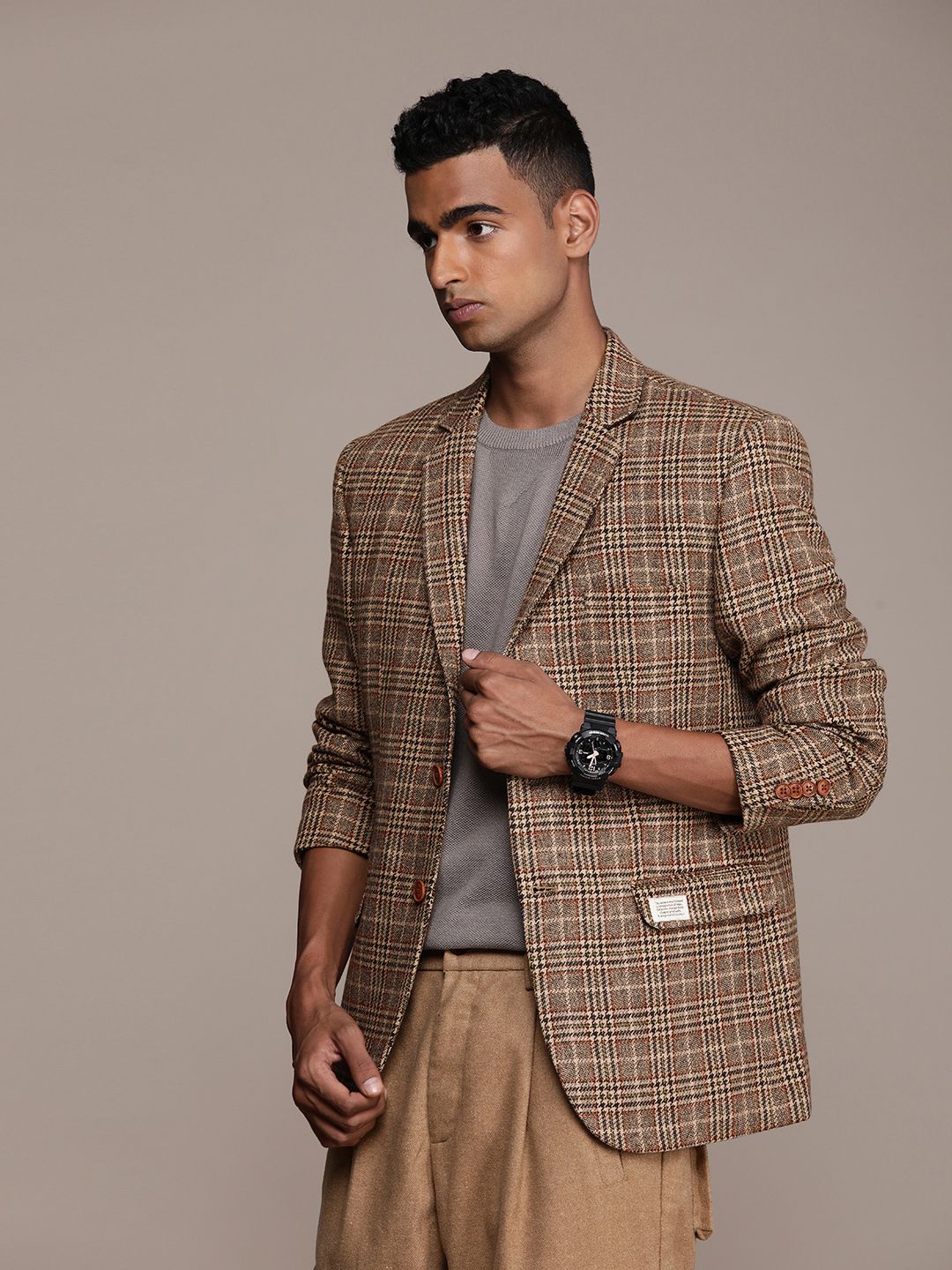 Mr Bowerbird Checked Tailored Fit Casual Blazers