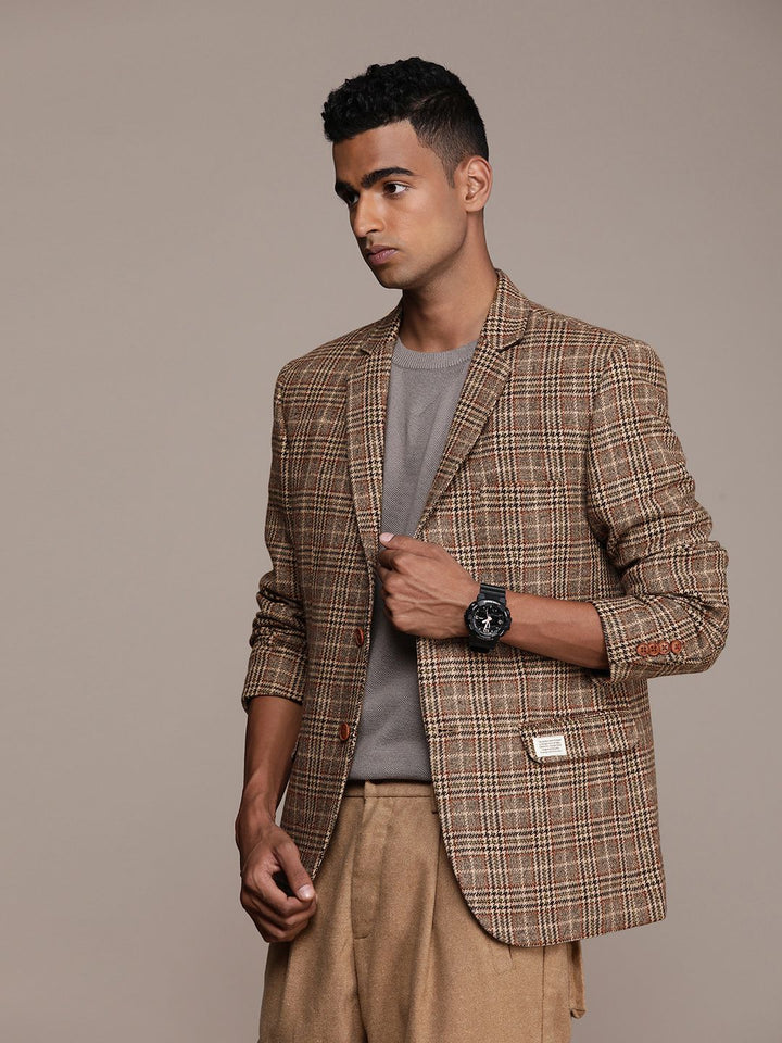 Mr Bowerbird Checked Tailored Fit Casual Blazers