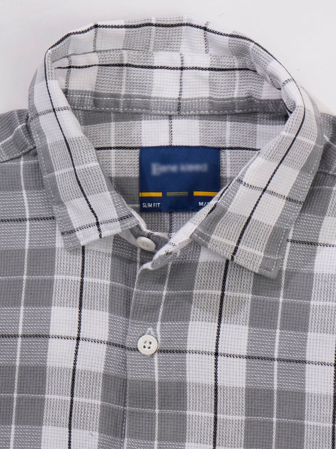 Bene Kleed Men Buffalo Checked Spread Collar Pure Cotton Casual Shirt