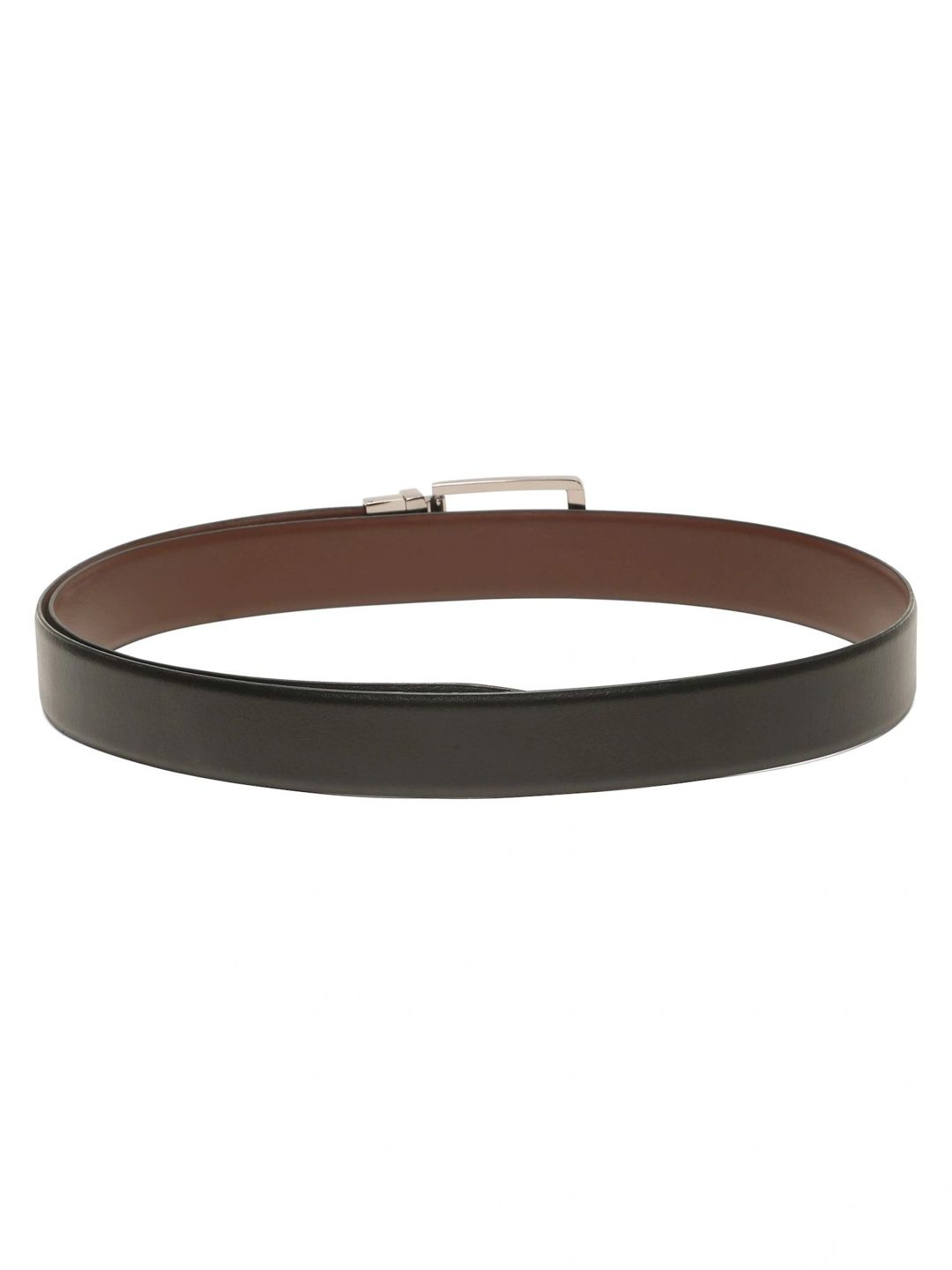 Teakwood Leathers Men Textured Leather Reversible Formal Belt