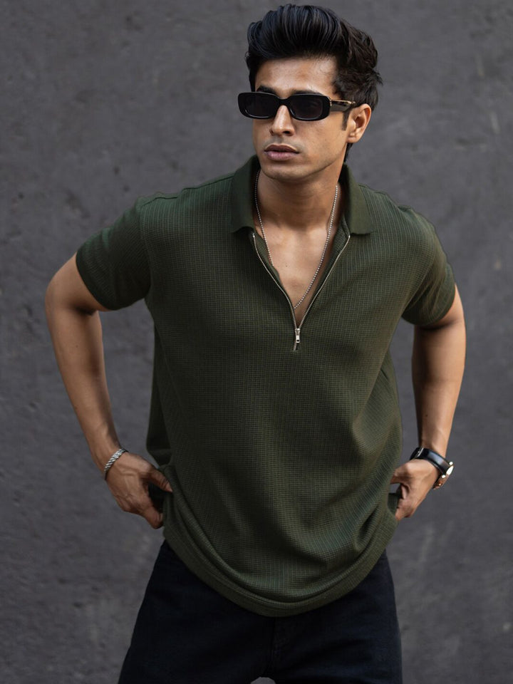 Powerlook Men V-Neck Pockets T-shirt