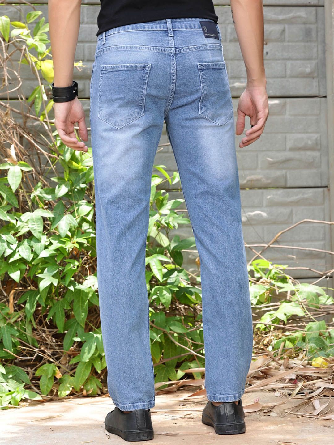 Thomas Scott Men Smart Slim Fit Light Fade Stretchable Jeans