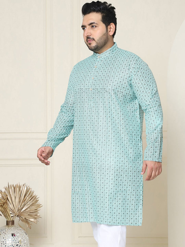 SOJANYA PLUS Motif Etnik Bercetak Kurta