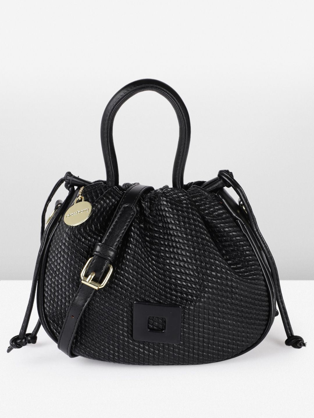 DressBerry Textured Bucket Handheld Bag