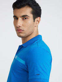 Park Avenue Striped Polo Collar Slim Fit T-shirt