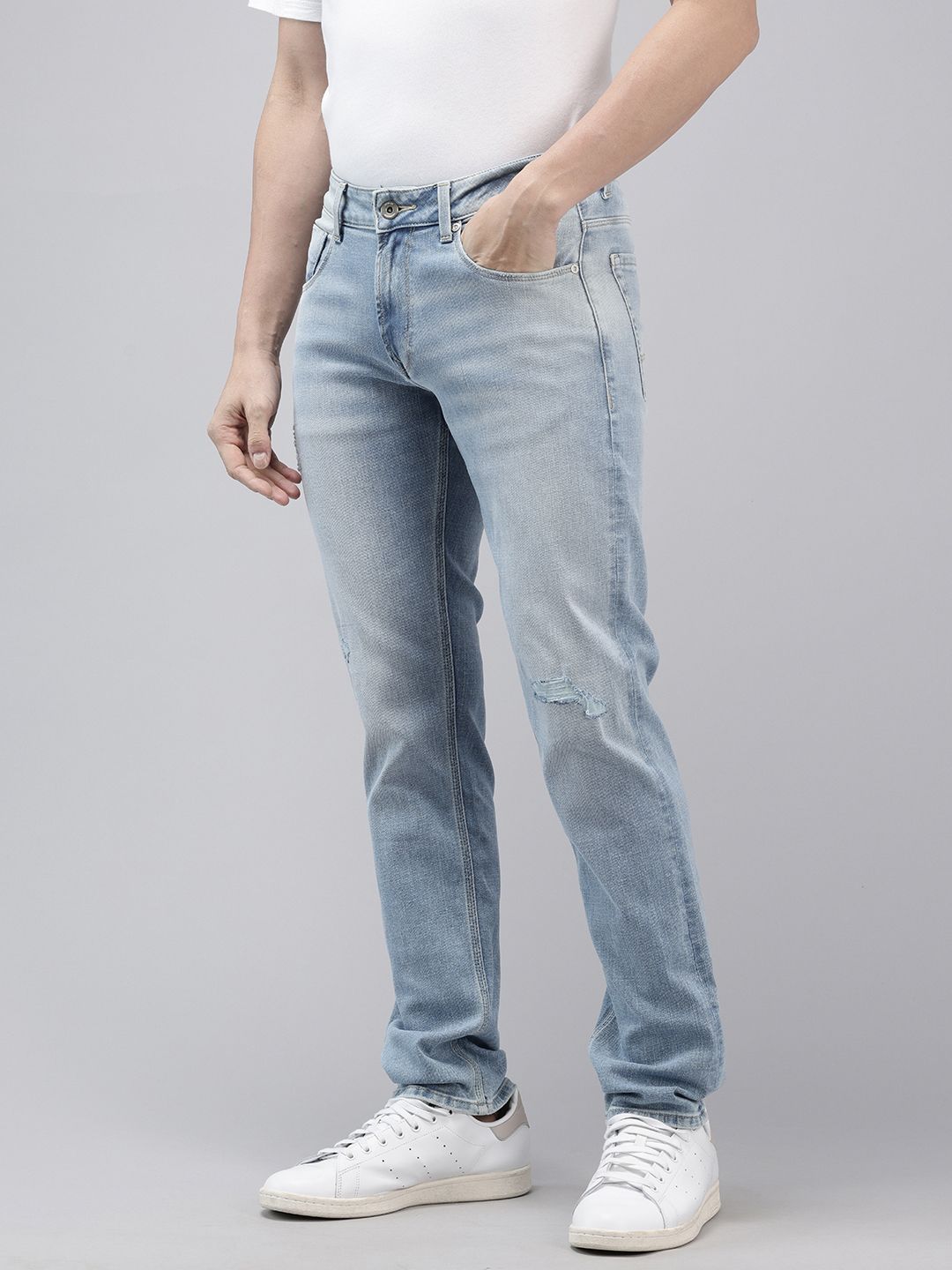SPYKAR Men Rovers Mildly Distressed Heavy Fade Stretchable Jeans