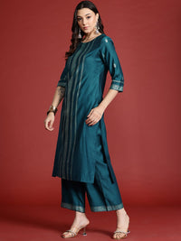 Anouk Tyohar Collection Printed Kurta with Palazzos & Dupatta