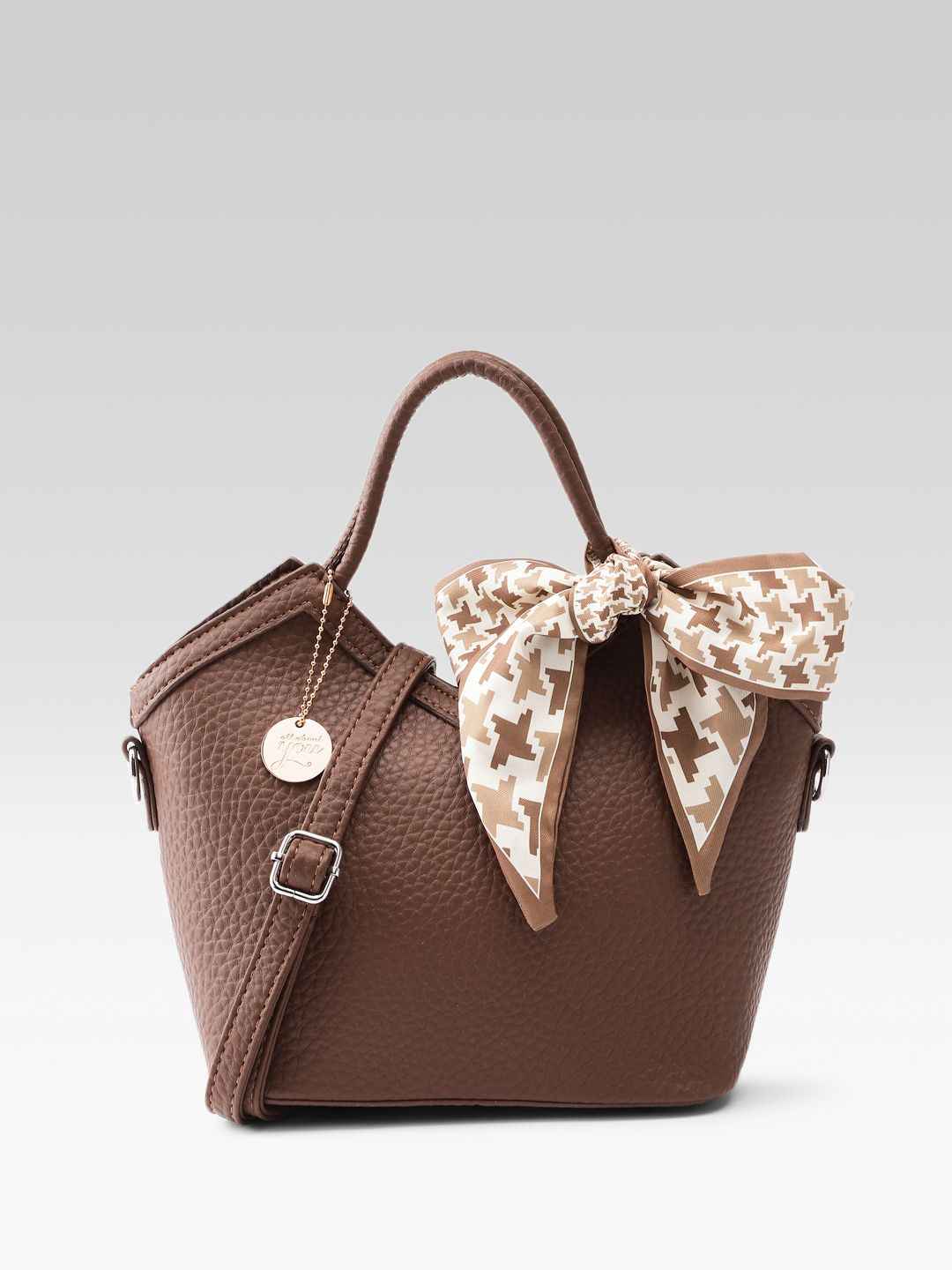 all about you Structured Handheld Bag with Bow Detail