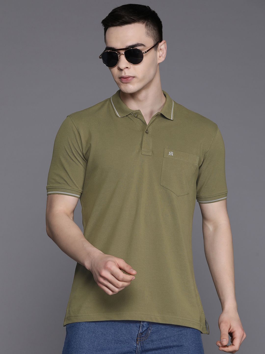 Raymond Pure Cotton Polo Collar T-shirt