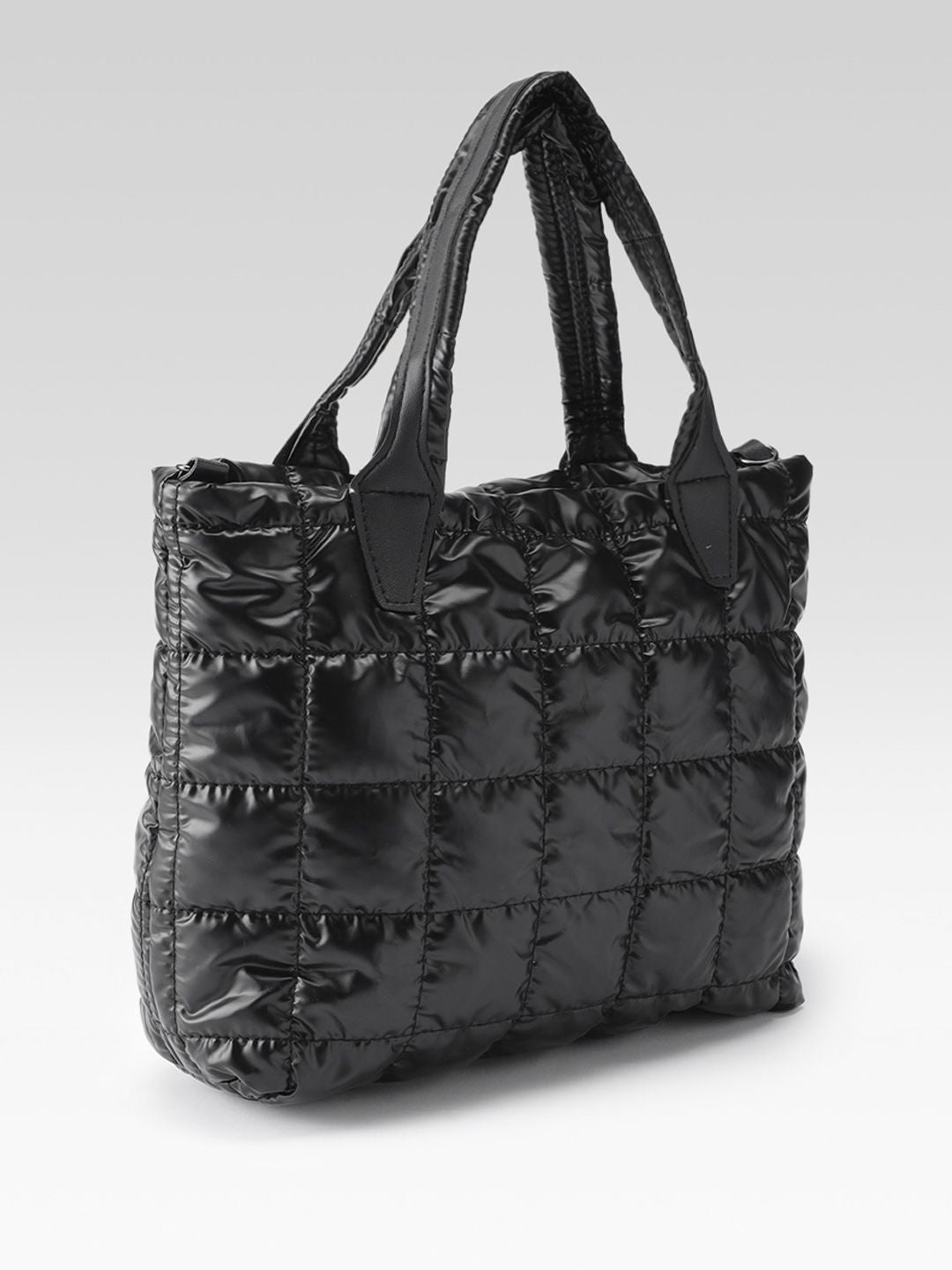 DressBerry Structured Shoulder Bag with Quilted Detail