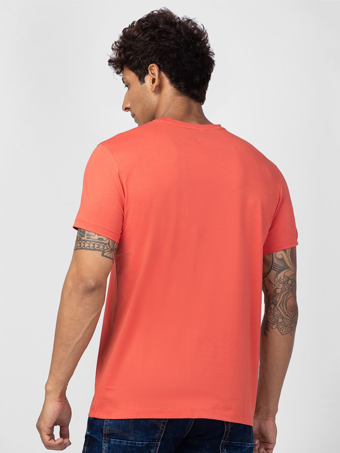 SPYKAR Men Typography Printed Slim Fit T-shirt