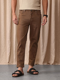 Mr Bowerbird Men Cropped Tapered Fit Stretchable Jeans