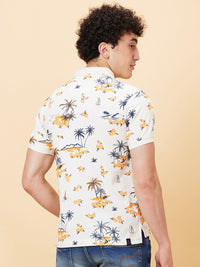 Being Human Tropical Printed Polo Collar Polo Collar T-shirt