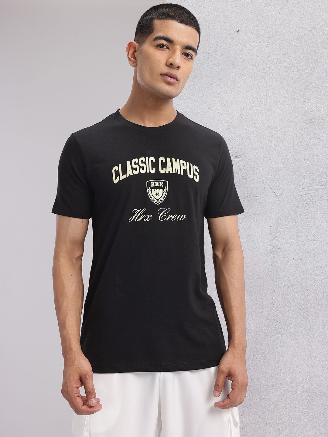 HRX by Hrithik Roshan Typography Printed T-shirt