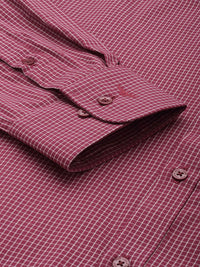 Park Avenue Pure Cotton Slim Fit Micro Checked Formal Shirt