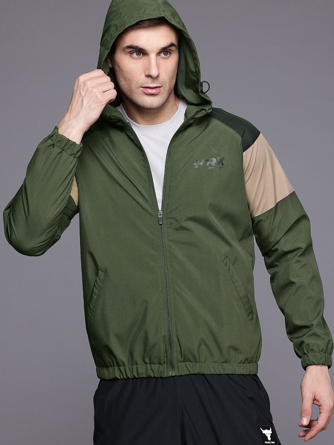HRX by Hrithik Roshan Hooded Rapid-Dry Outdoor Jacket