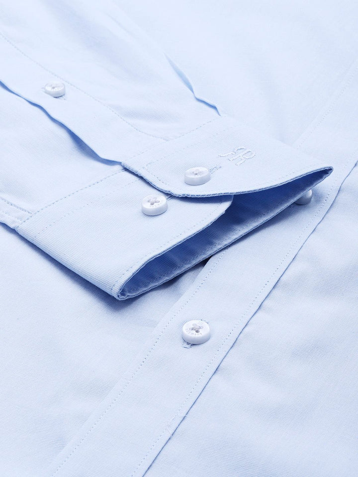 Raymond Self Design Slim Fit Pure Cotton Formal Shirt