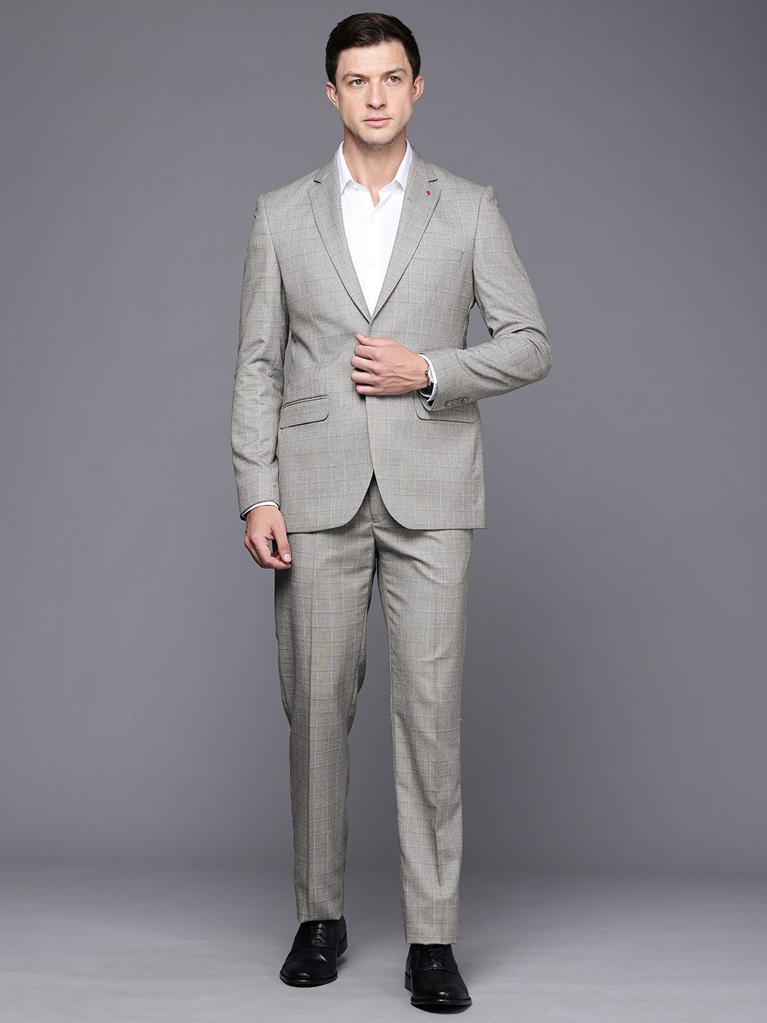 Raymond Contemporary Fit memeriksa saman formal 2 keping tunggal