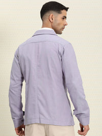 House of Pataudi Men Pure Cotton Self-designed Single-Breasted Jashn Blazer