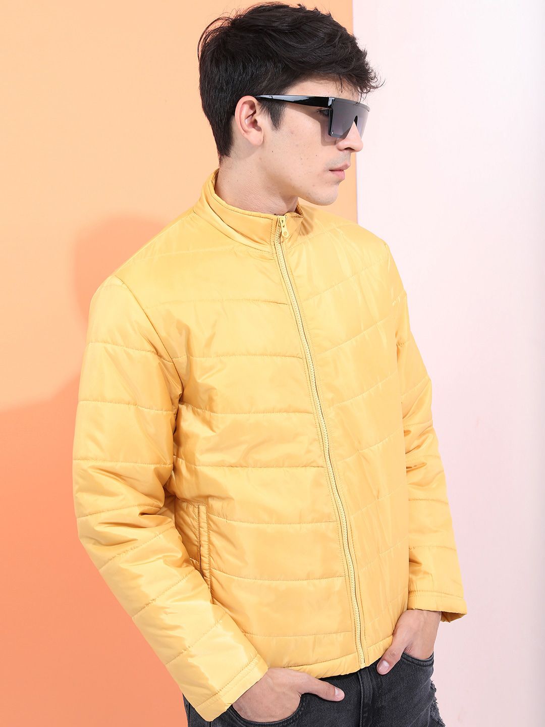 HIGHLANDER Men Yellow Padded Jacket