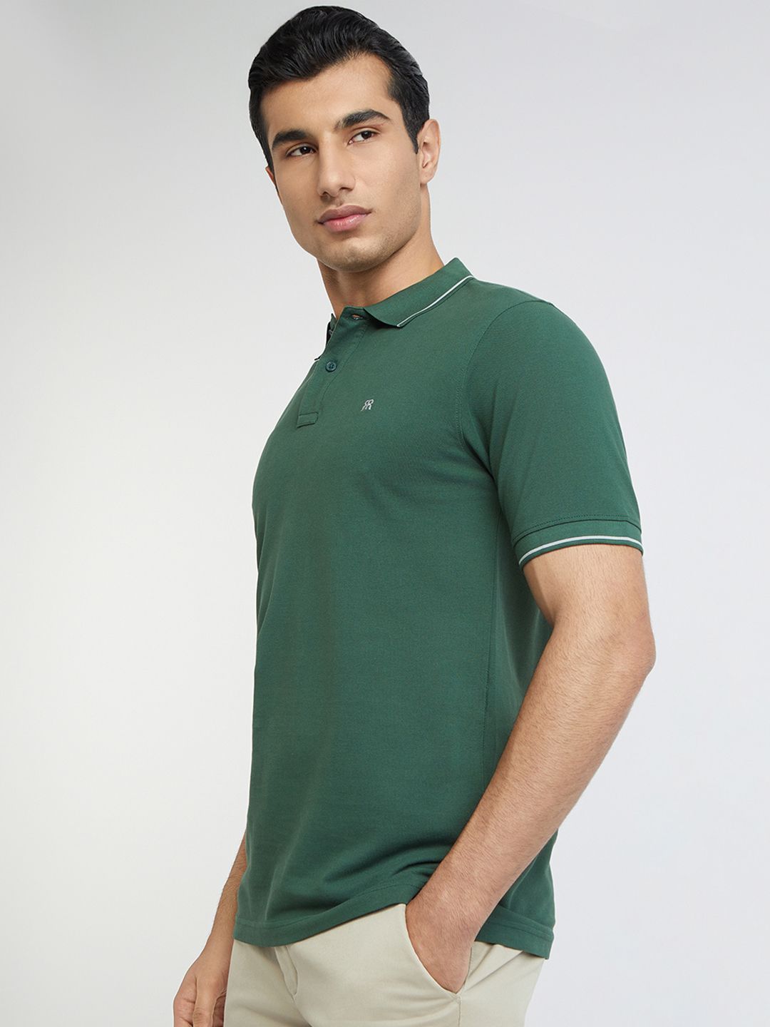 Raymond Pure Cotton Modern Fit Polo Collar T-shirt
