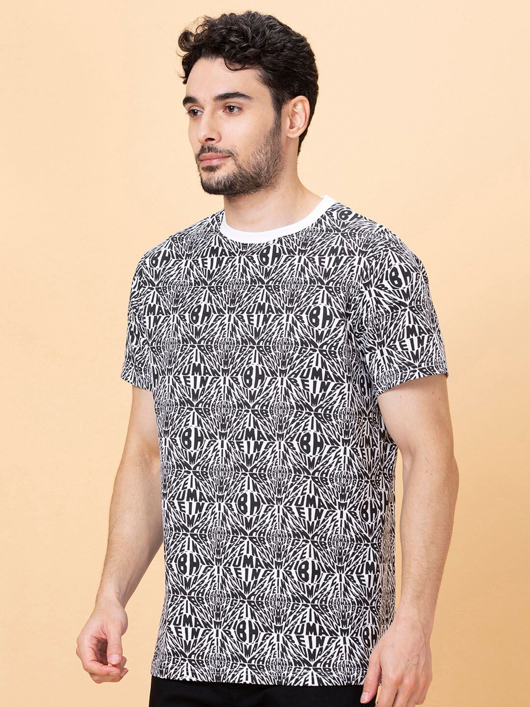 Being Human Typography Pure Cotton Printed T-shirt