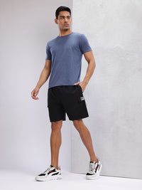 HRX by Hrithik Roshan Men Brand Logo Printed Detail Mid-Rise Lifestyle Cargo-Style Shorts