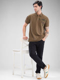 SPYKAR Men Graphic Printed Polo Collar Slim Fit Pure Cotton T-shirt