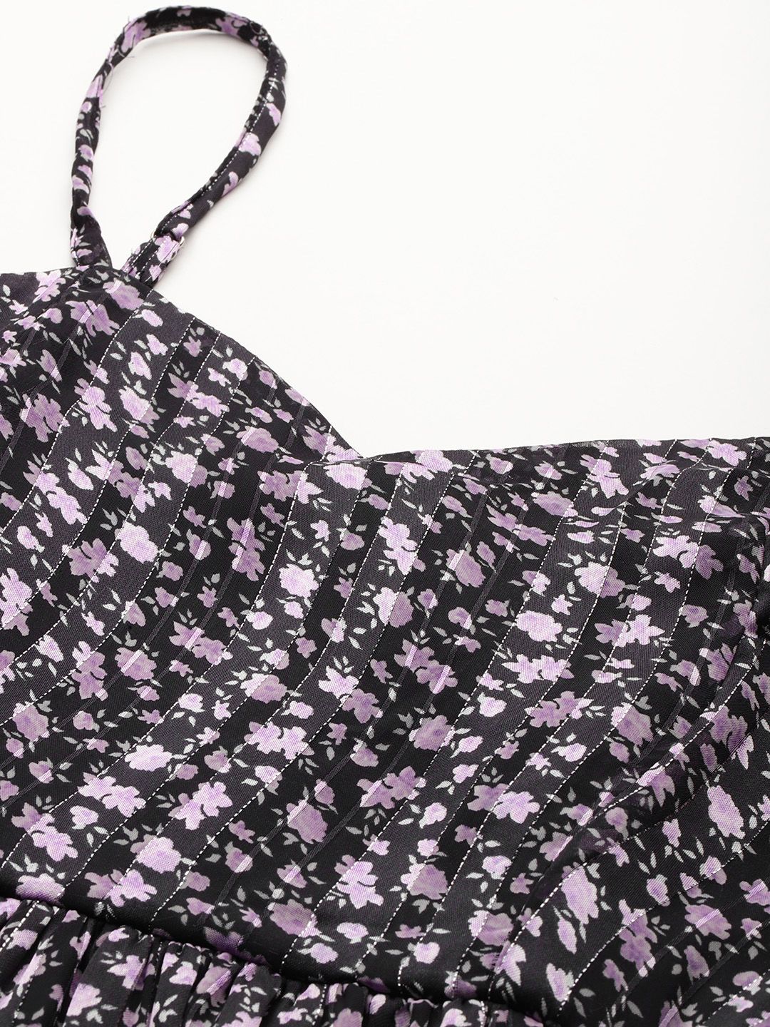 DressBerry Floral Print Fit & Flare Maxi Dress