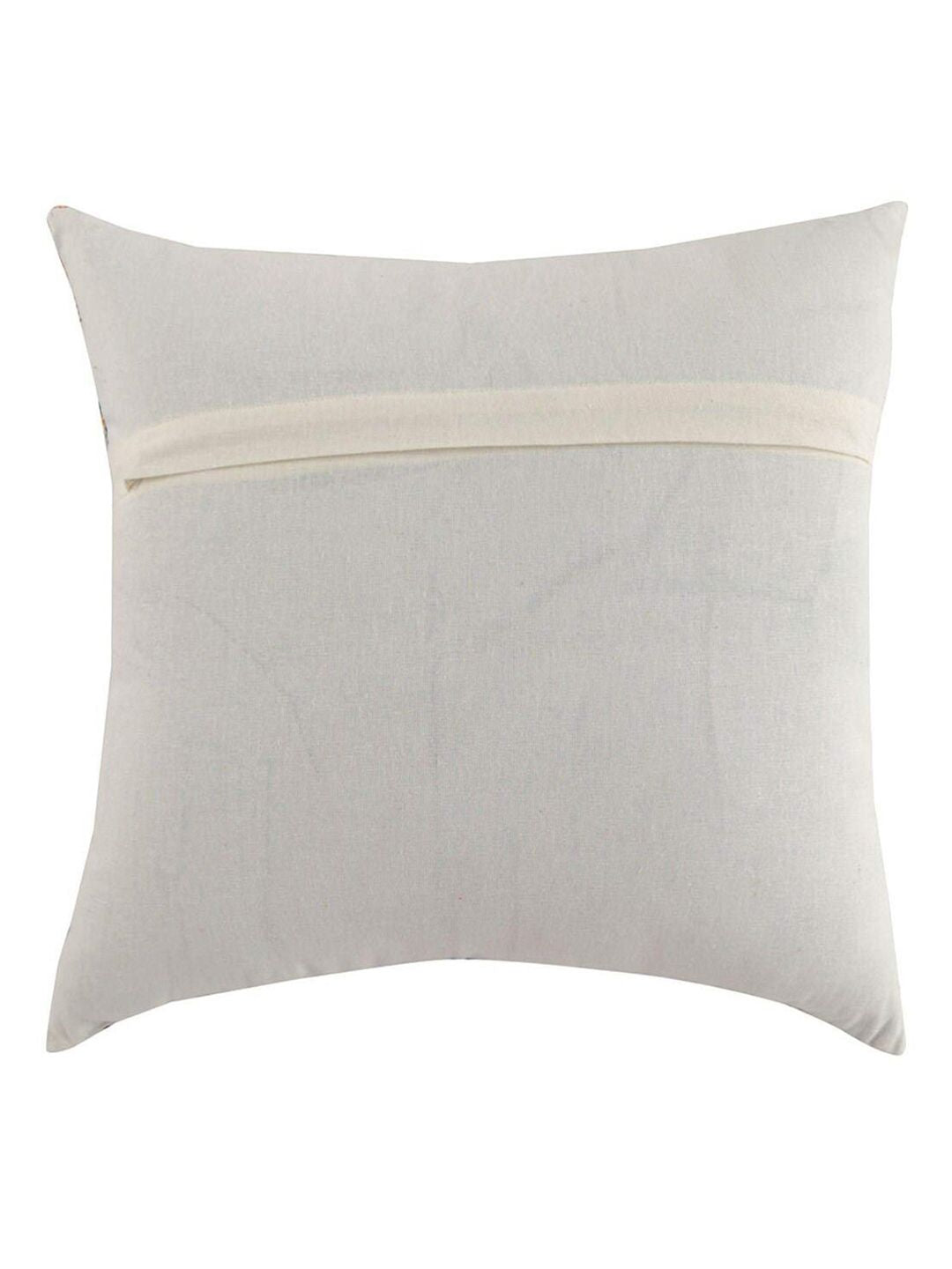 STITCHNEST Set of 5 Yellow & Grey Geometric Square Cushion Covers