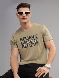 ADRO Men Typography Printed Pockets T-shirt