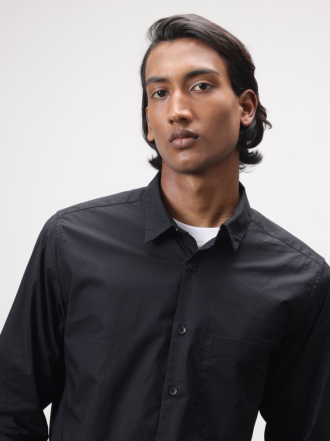 ether Pure Cotton Longline Casual Shirt