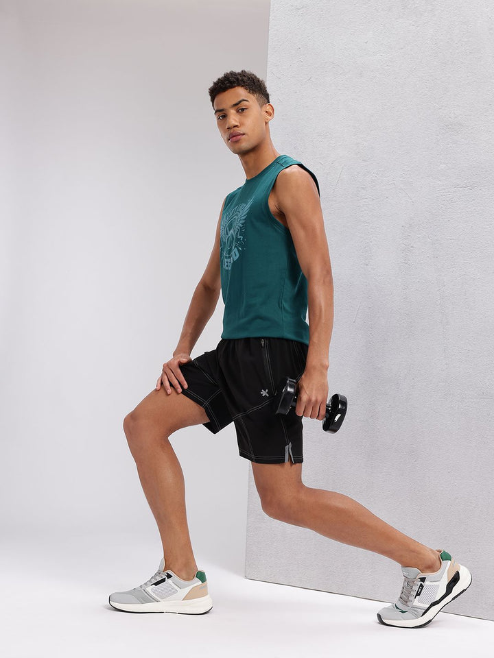 HRX by Hrithik Roshan Men Contrast Stitch Training Shorts