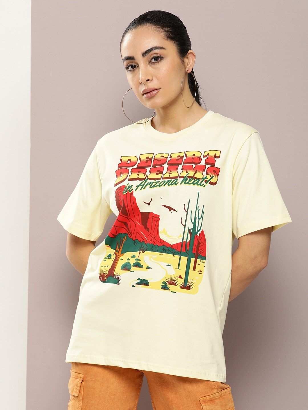 DILLINGER Graphic Printed Oversized Pure Cotton T-Shirt