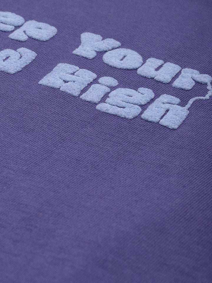 DILLINGER Typography Embossed Pure Cotton Boxy T-shirt