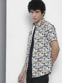 The Indian Garage Co Men Regular Fit Graphic Printed Resortwear Shirt