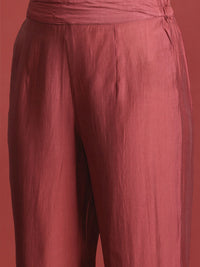Anouk Women Ethnic Motifs Pleated Gotta Patti Kurta with Trousers & Dupatta