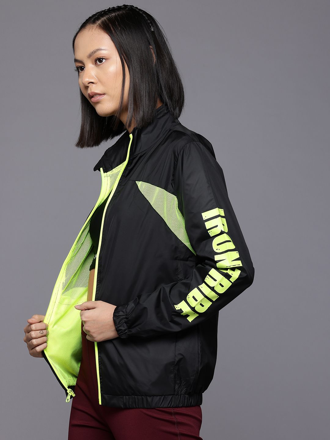 HRX by Hrithik Roshan Typography Printed Training Sporty Jacket