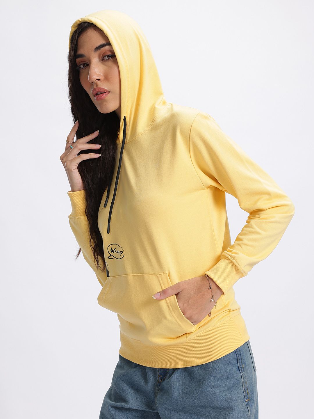 DressBerry Cozy Graphic Hooded Sweatshirt