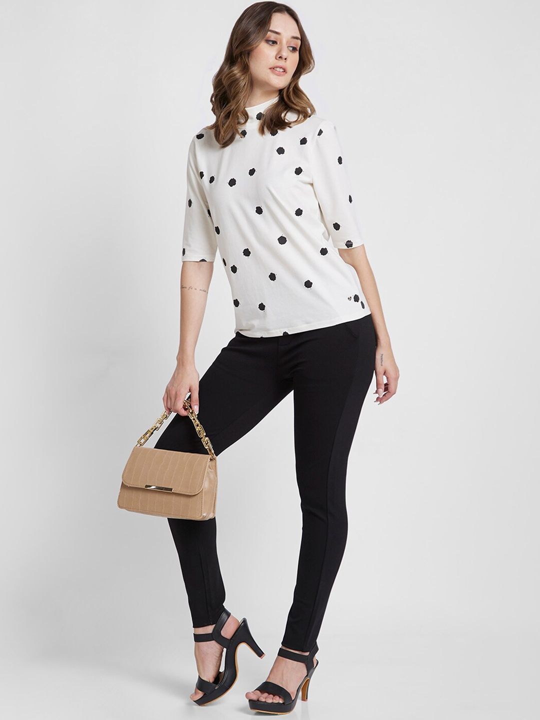 SPYKAR Women Skinny Fit Mid-Rise Ankle Length Trousers