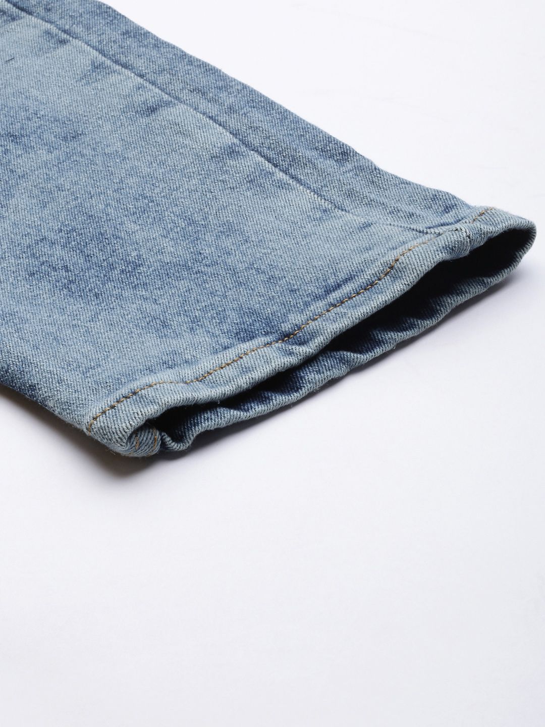 The Indian Garage Co Men Blue Slim Fit Light Fade Stretchable Jeans