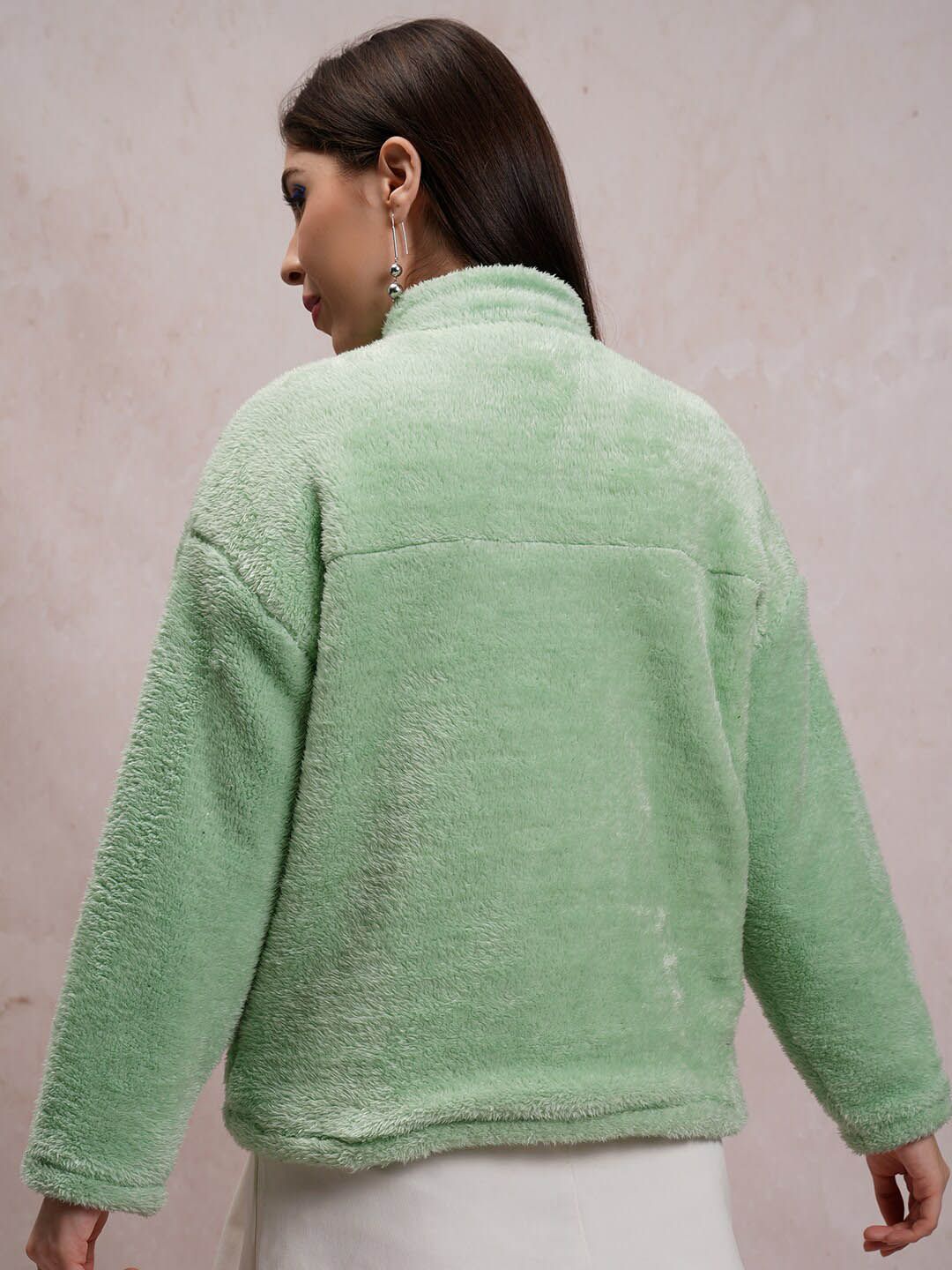 Tokyo Talkies Sea Green Oversized Tailored Jacket