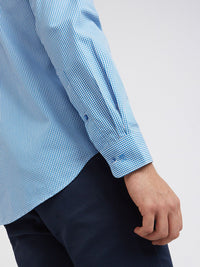 Raymond Slim Fit Gingham Checks Pure Cotton Formal Shirt