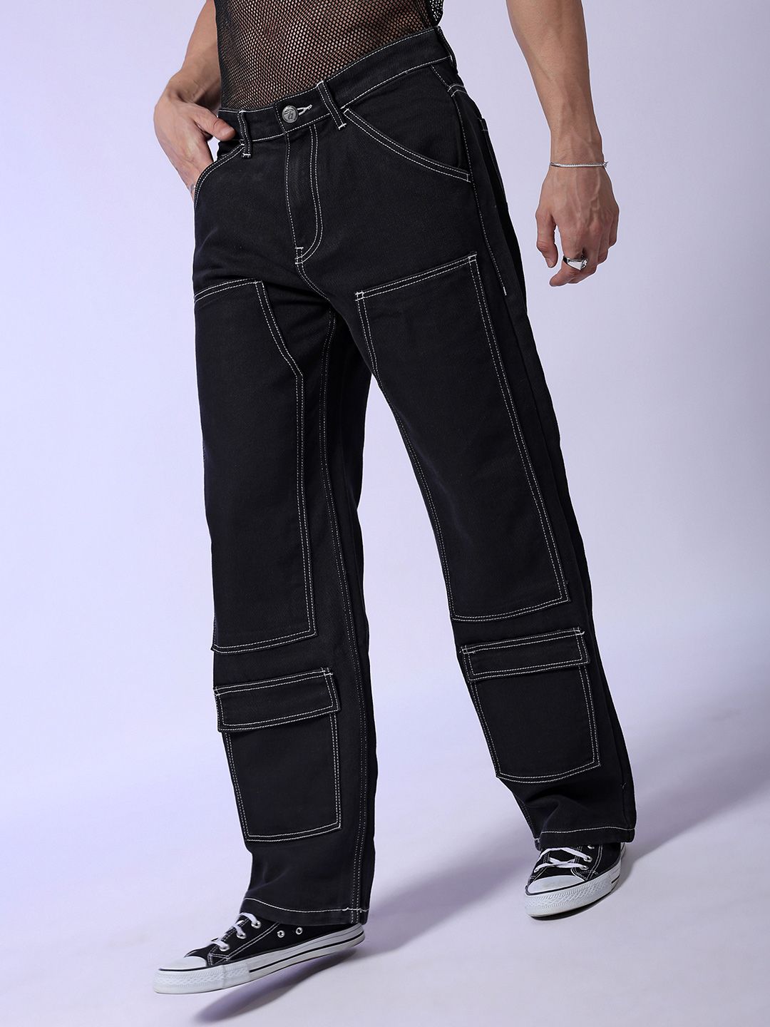The Indian Garage Co Men Relaxed Fit Mid Rise Jeans