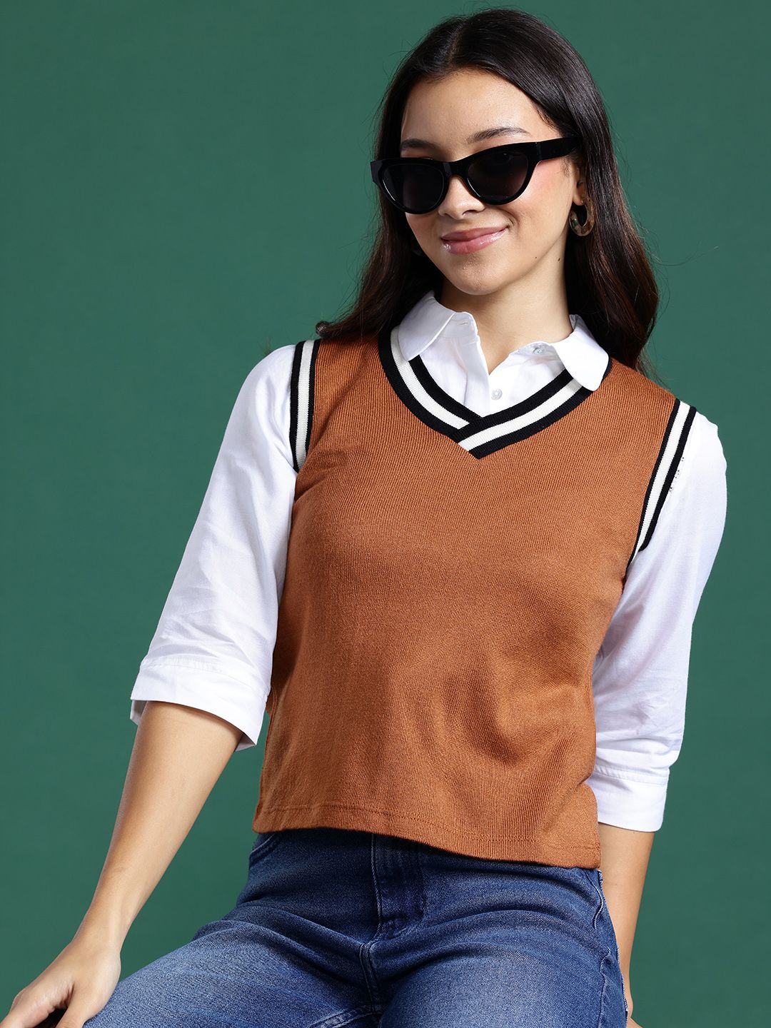 DressBerry Acrylic Sweater Vest