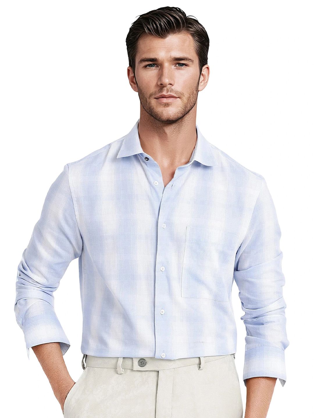 RARE RABBIT Men Cotton Comfort Opaque Casual Shirt