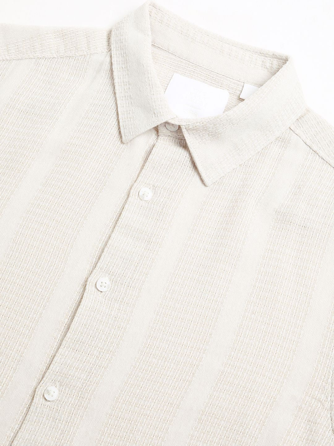 THE BEAR HOUSE Men Vertical Stripes Striped Slim Fit Cotton Casual Shirt