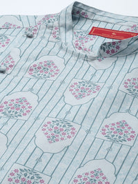 House of Pataudi Ethnic Motifs Printed Jashn Kurta